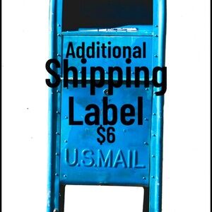 Extra shipping label if your box goes over 5lb